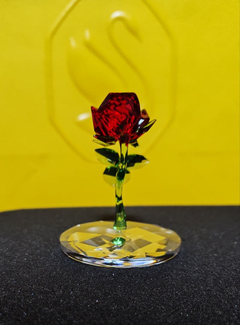 【状態の確認をお願いします】スワロフスキー　美女と野獣　魔法のバラ