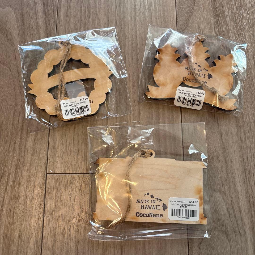 【新品未使用】ホノルルクッキー　オーナメント　クリスマス