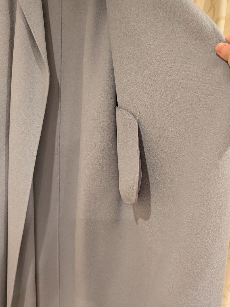 サエ　　　S Max Mara ダブルフェイスロングコート　ブルー