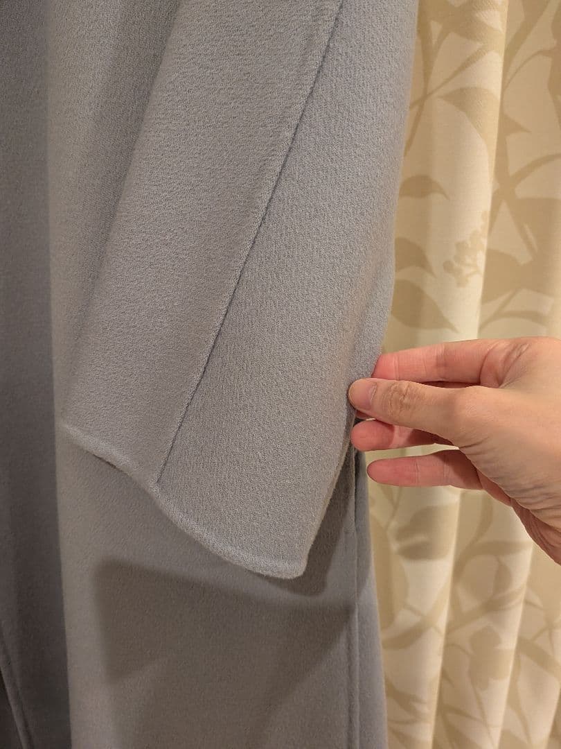 サエ　　　S Max Mara ダブルフェイスロングコート　ブルー