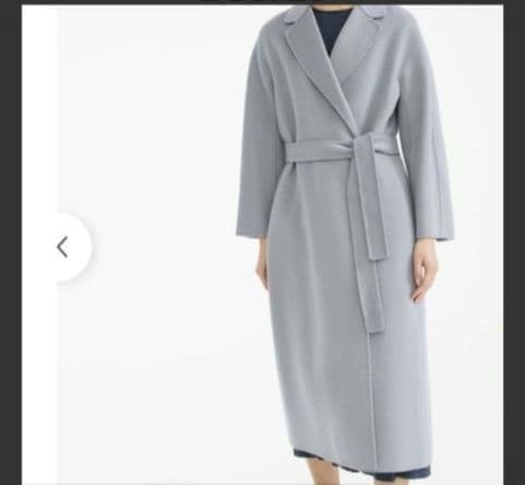サエ　　　S Max Mara ダブルフェイスロングコート　ブルー