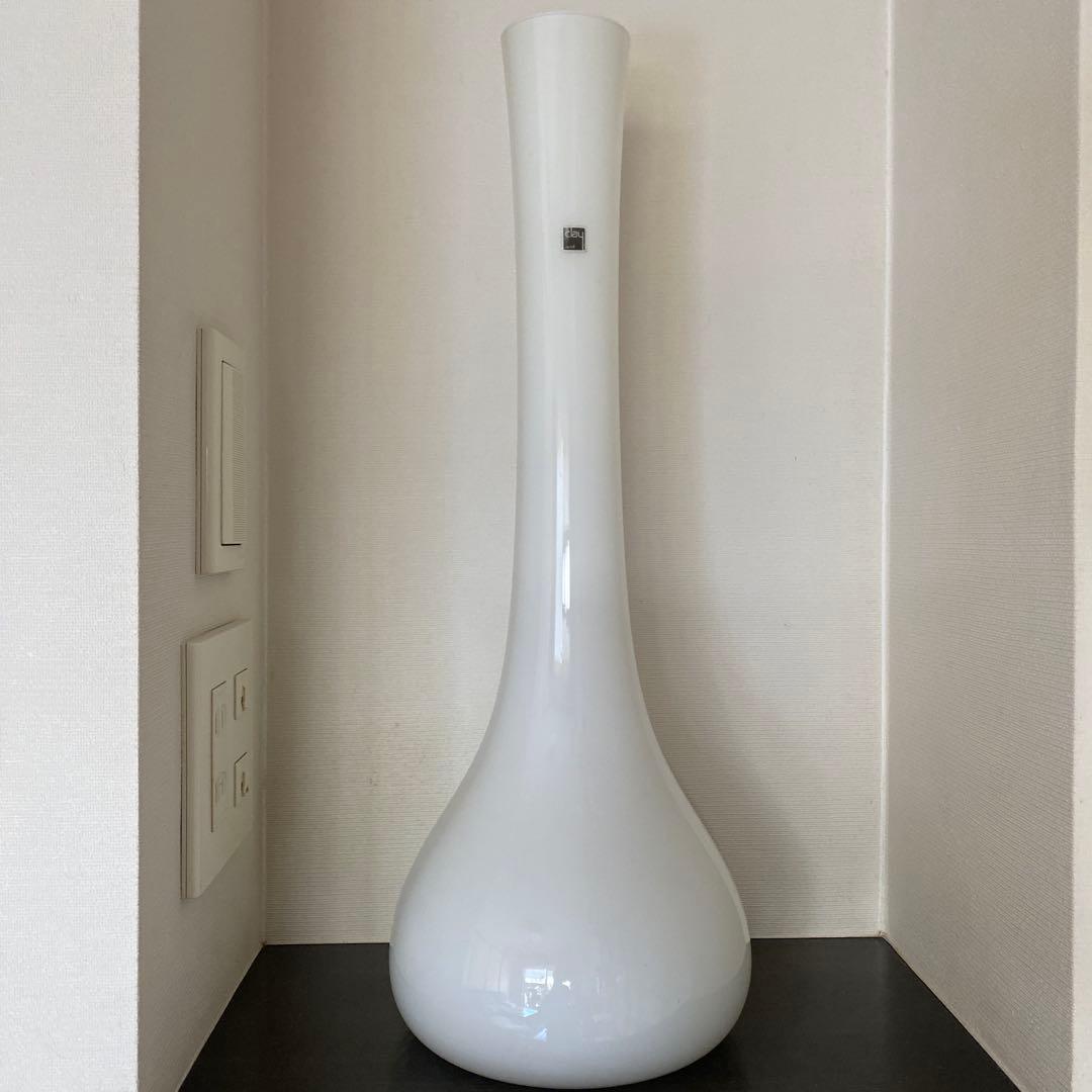 【未使用】Clay JAPAN クレイ 大型フラワーベース ホワイト 高さ52㎝