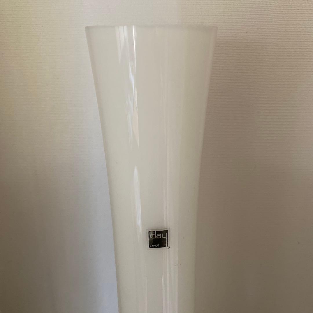【未使用】Clay JAPAN クレイ 大型フラワーベース ホワイト 高さ52㎝