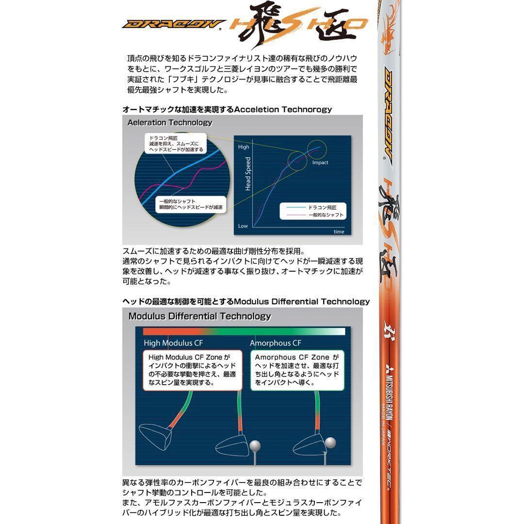 ★爆誕★高反発加工の最強適合 ファイヤー マキシマックス BS 三菱ドラコン飛匠