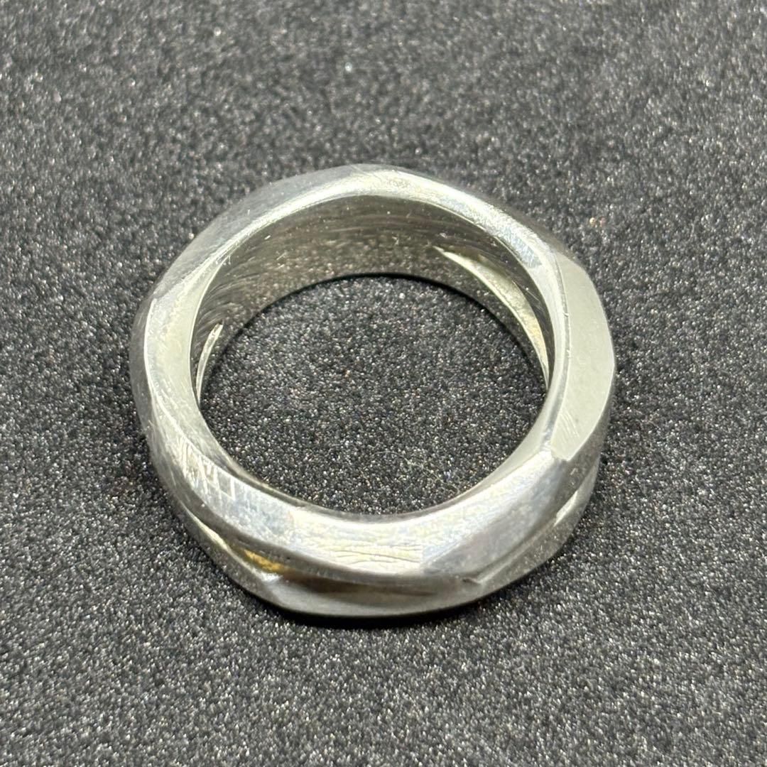 GARNI ツイスト ダブル シルバーリング 17号 幅広 メンズ ガルニ