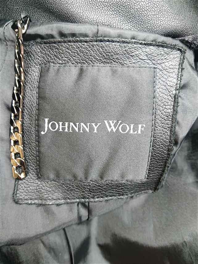 &ジョニーウルフ MFJ5403 レザーライダースジャケット ブラック系 メンズ