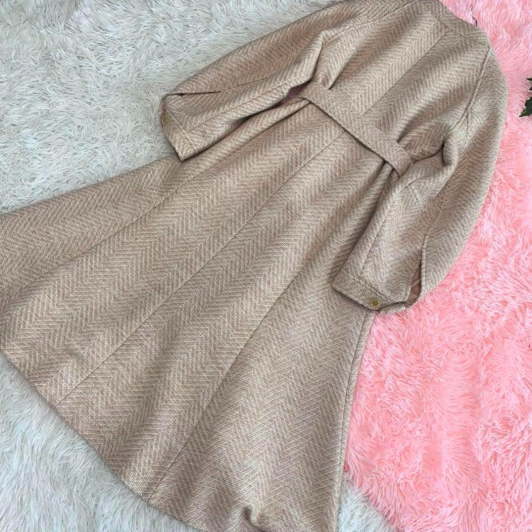 ゆ*え様 定額4.2万 美品✨ファーファー 23AW ヘリンボーンツイードコート