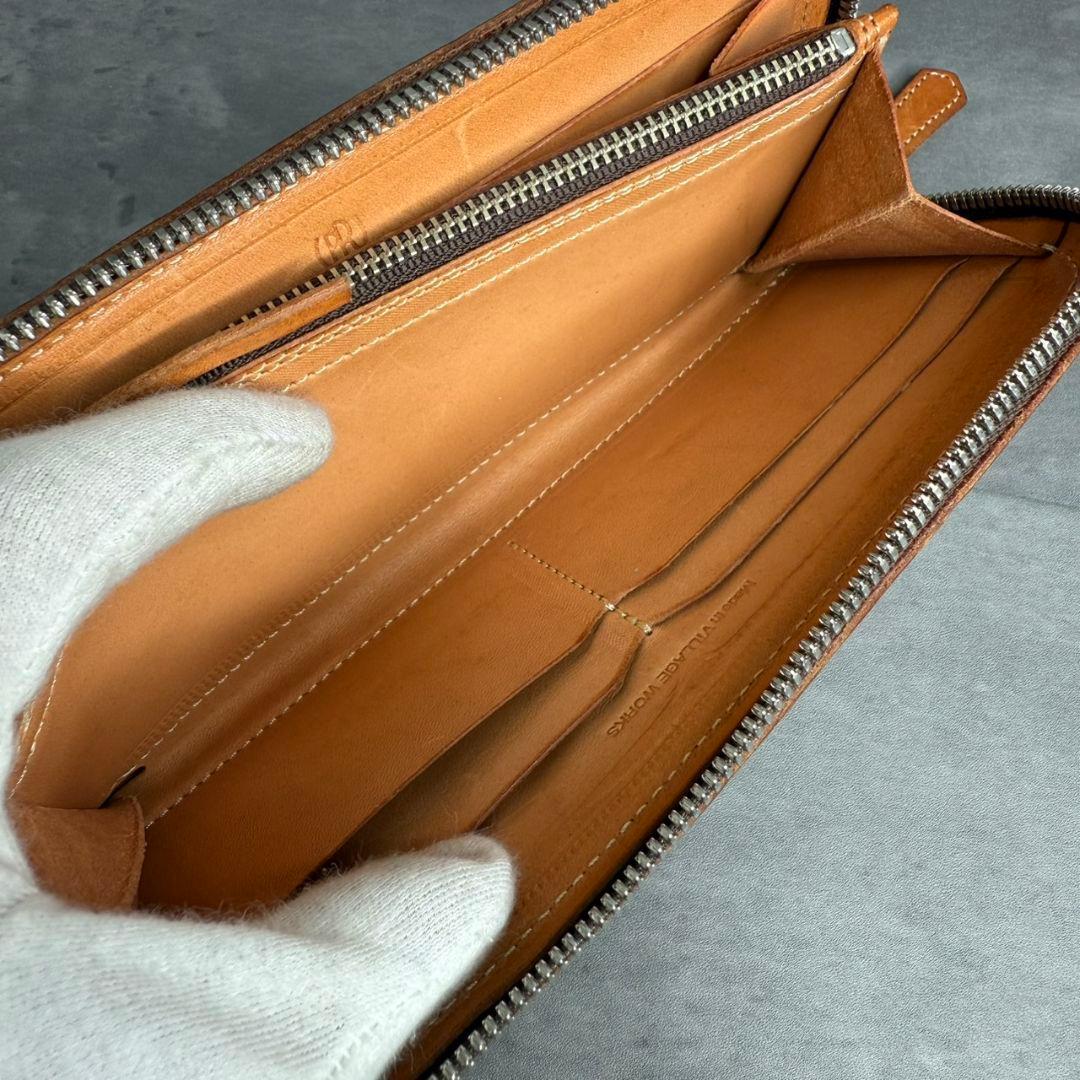 ★美品★REDMOON ラウンドジップ 長財布 51mm ビッグコンチョ