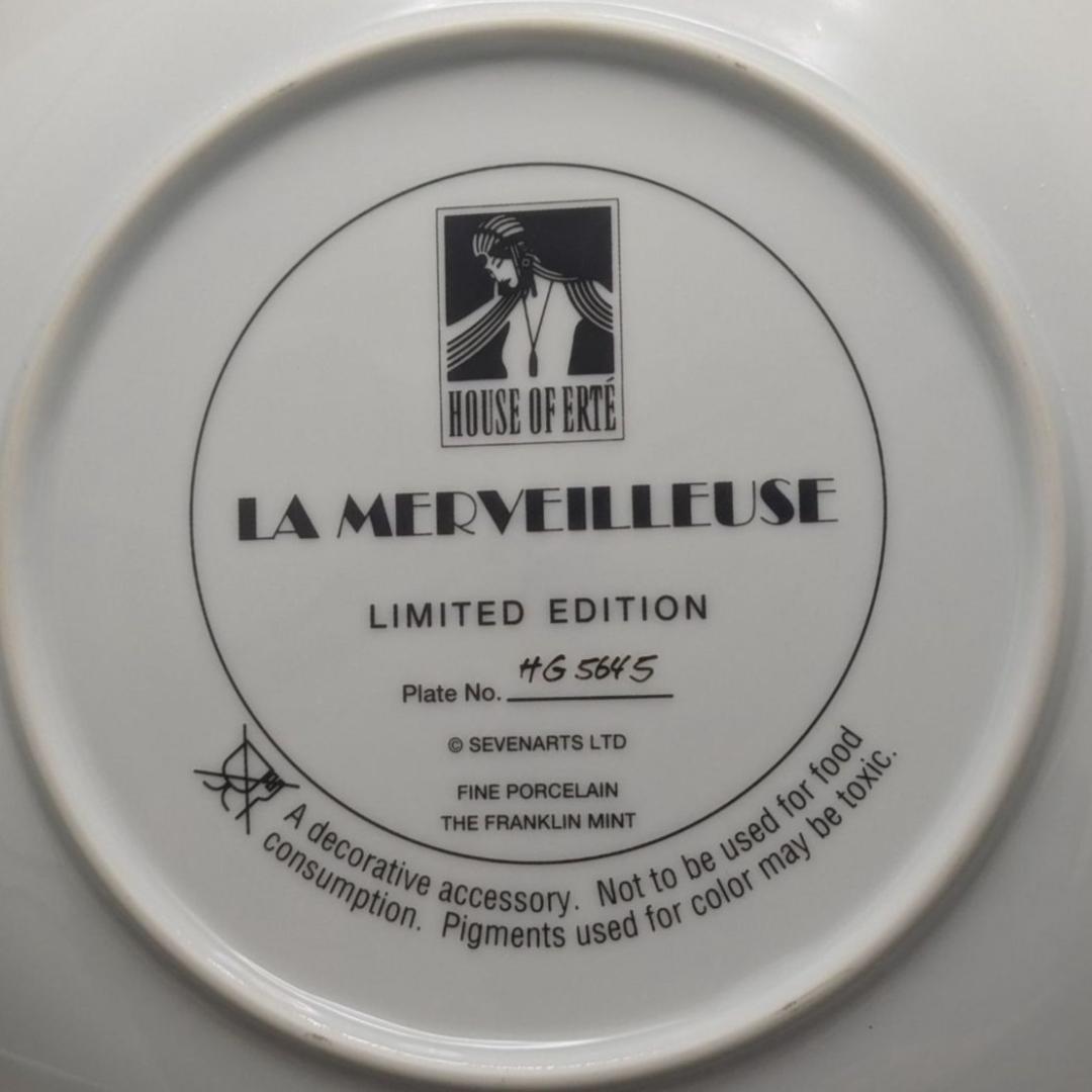 House of Erté エルテ LA MERVEILLEUSE プレート