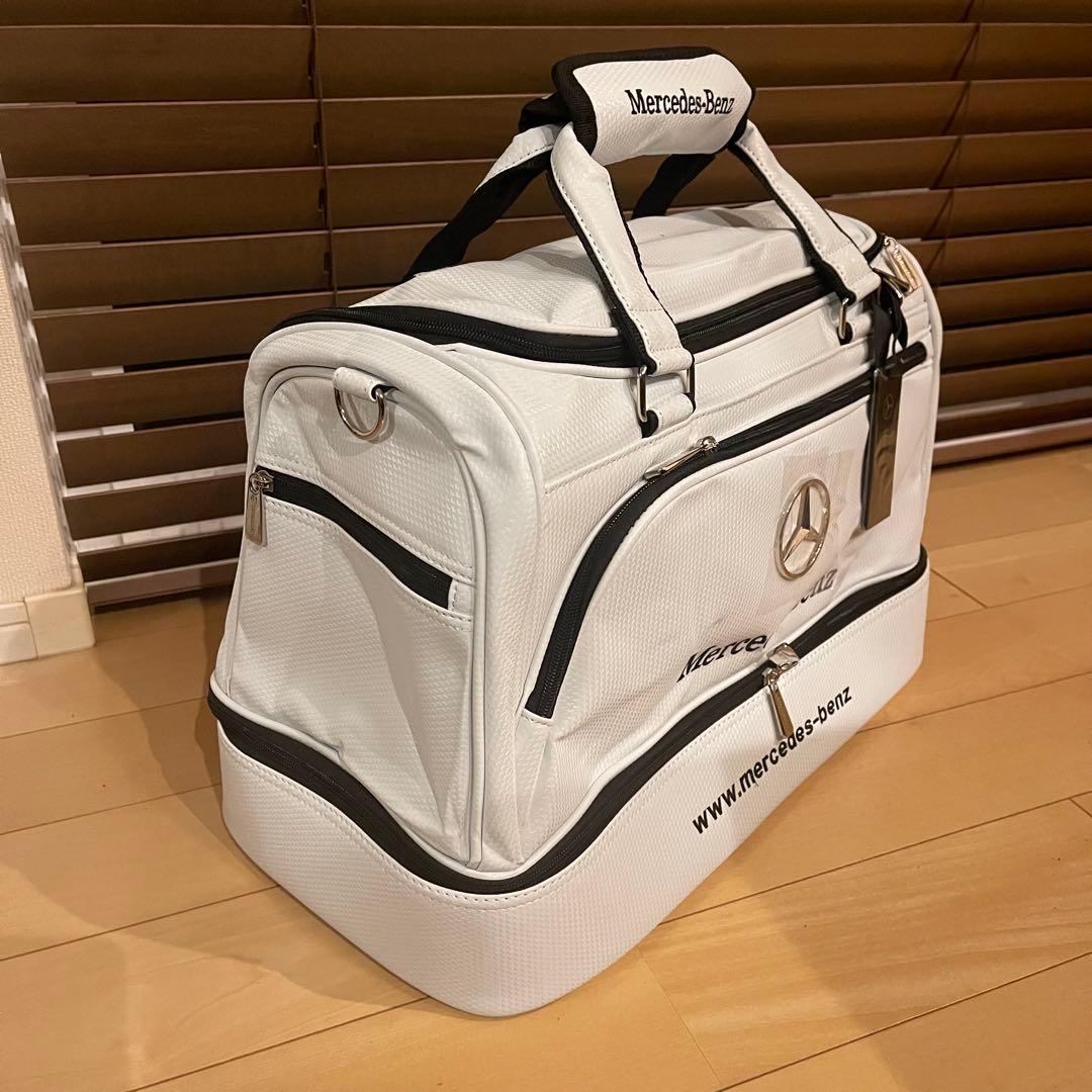 【非売品】 Mercedes Benz ゴルフバッグ ボストンバッグ ホワイト