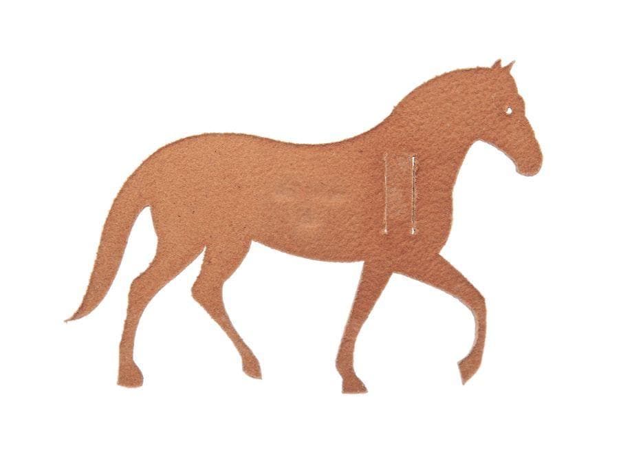 エルメス プティ・アッシュ ラッピングチャーム 馬 ブラウン HERMES