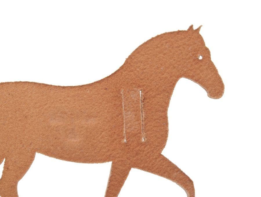 エルメス プティ・アッシュ ラッピングチャーム 馬 ブラウン HERMES