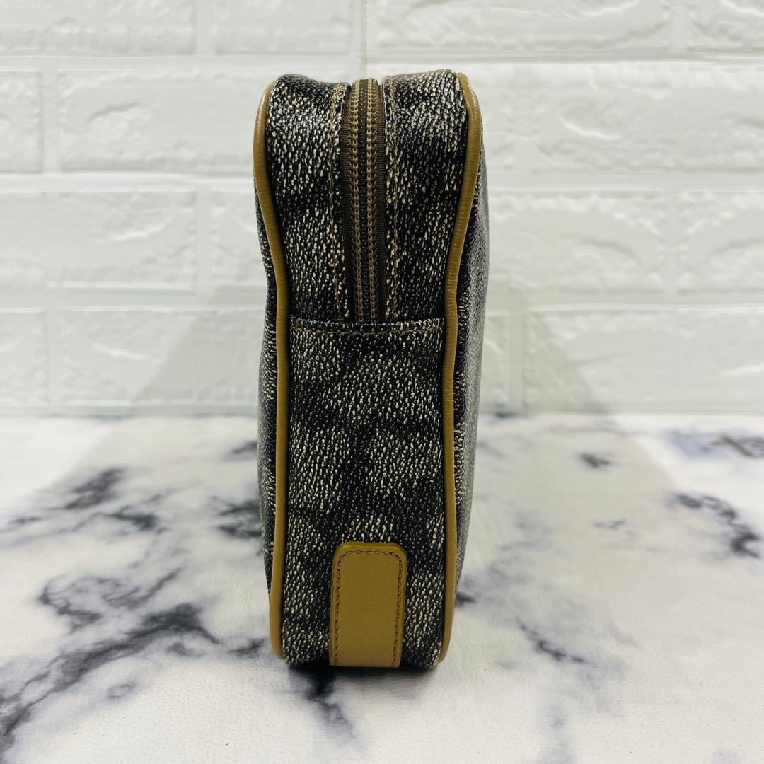 【未使用】イヴサンローラン ボストンバッグ 総柄 大容量 ポーチ付き 極美品