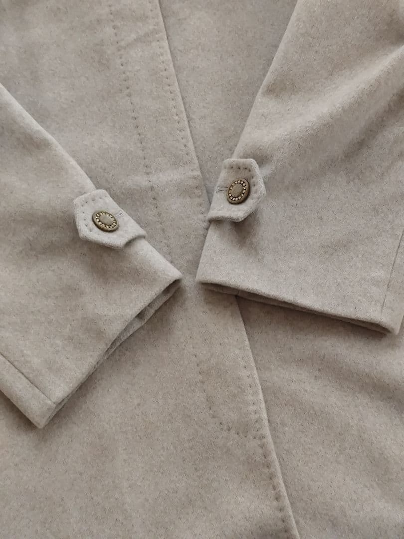 Liliane Burty カシミヤ セーブル ミンクファー ロングコート L