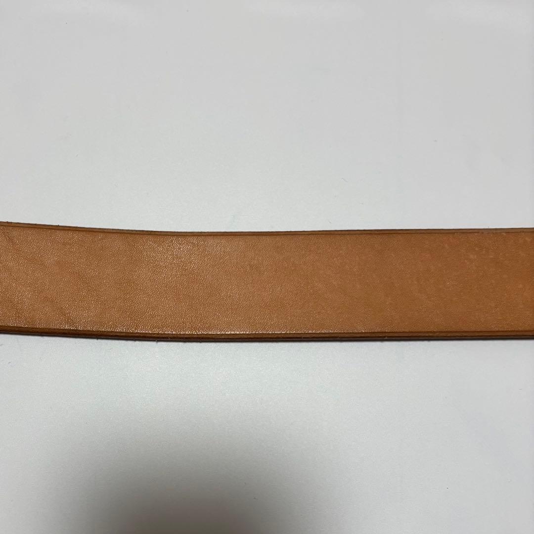 STUDIO D'ARTISAN 平打ちベルト　ナチュラル34インチ