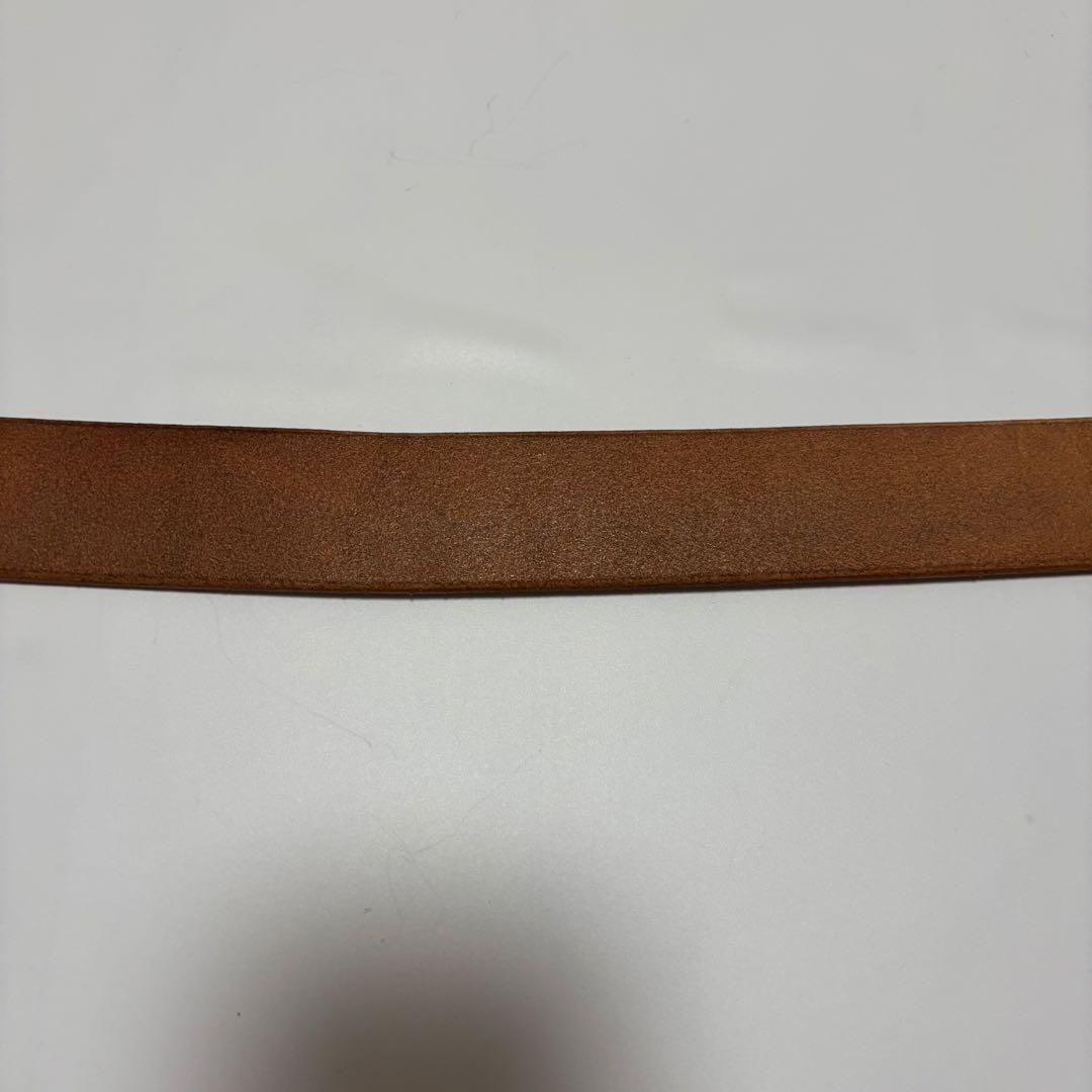 STUDIO D'ARTISAN 平打ちベルト　ナチュラル34インチ