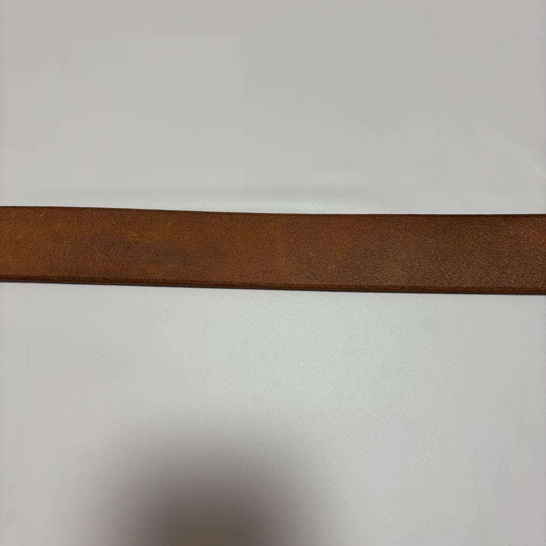 STUDIO D'ARTISAN 平打ちベルト　ナチュラル34インチ