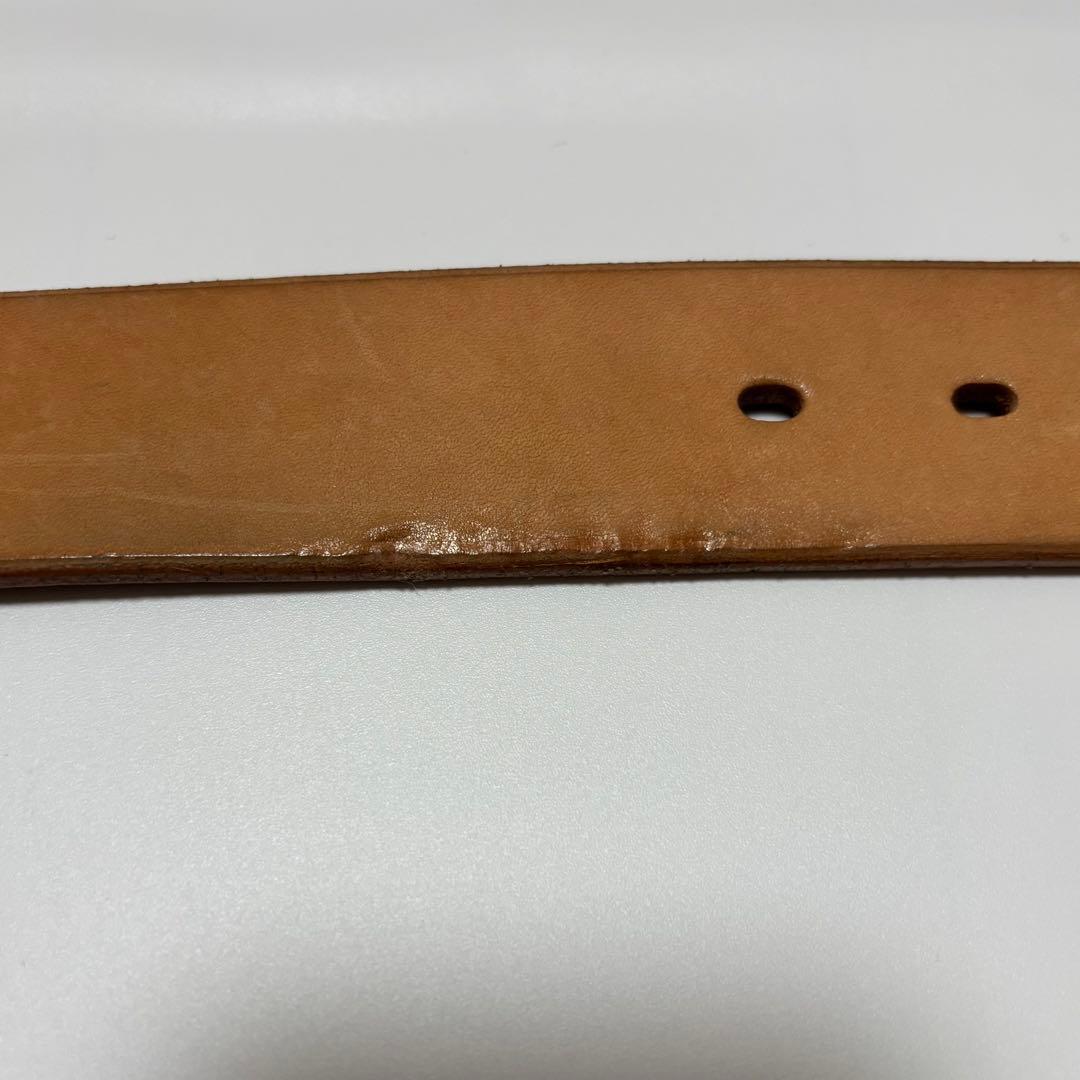 STUDIO D'ARTISAN 平打ちベルト　ナチュラル34インチ