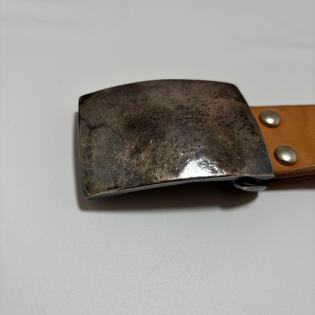 STUDIO D'ARTISAN 平打ちベルト　ナチュラル34インチ