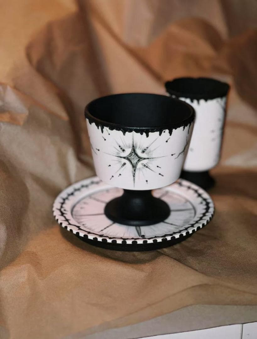 【瞬く星】大きなステムグラスキャンドル