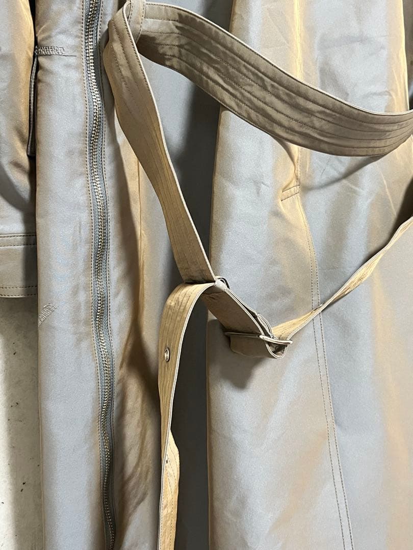 シャンブレープライムオーバーカットオフステッチモーターサイクルコート