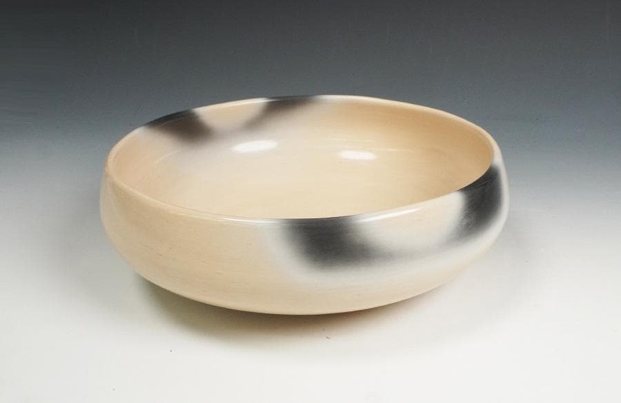 雲華焼 寄神崇白 灰器 炉用灰器 共箱 茶道具