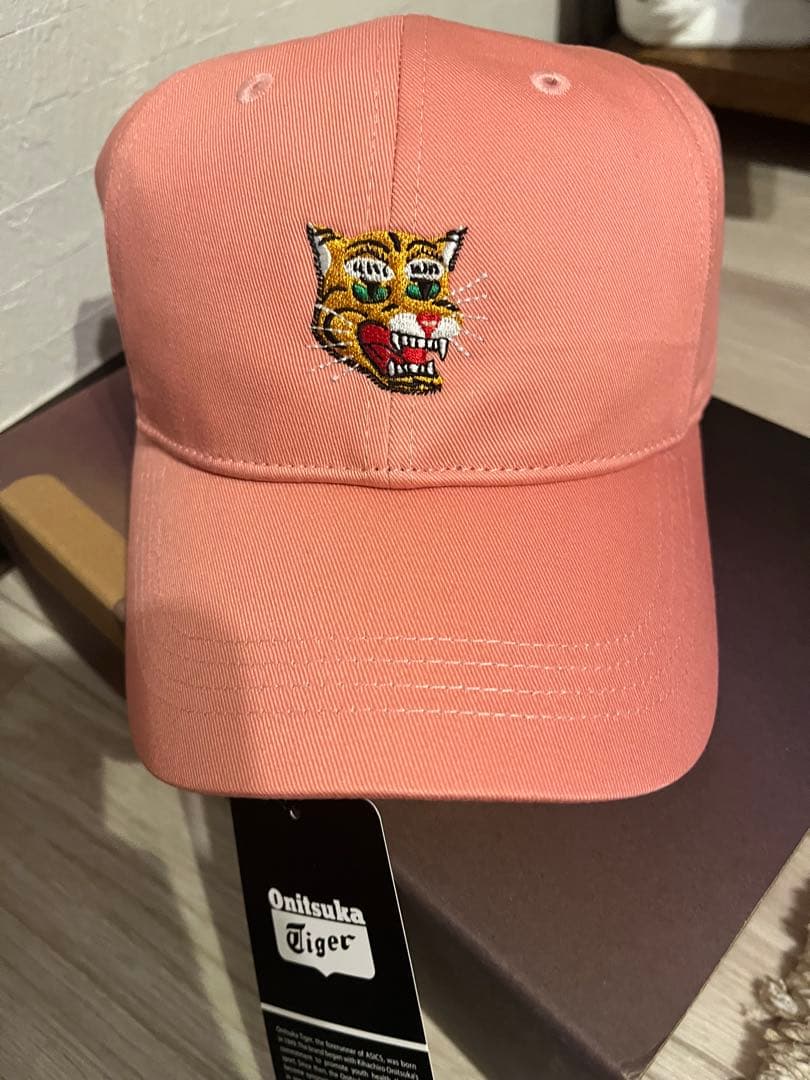 正規品 Onitsuka Tiger ピンク キャップ