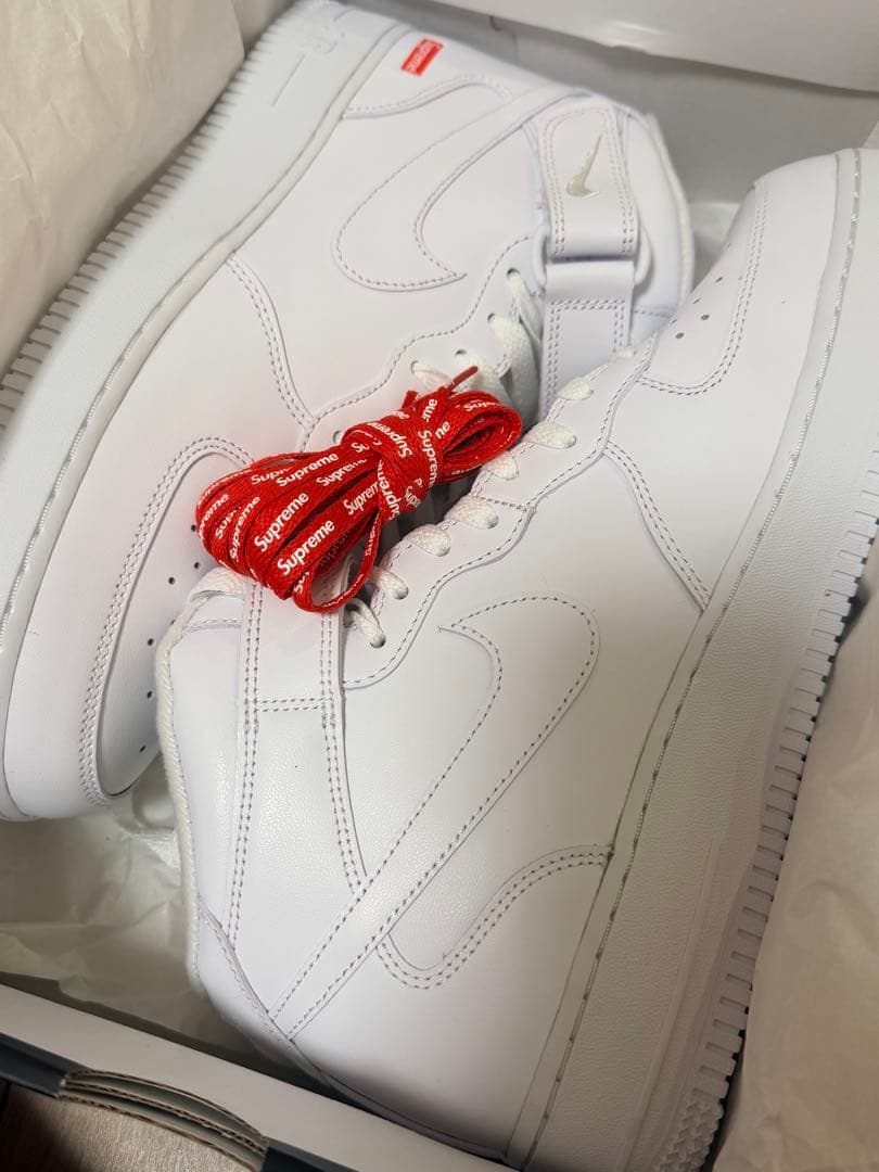 靴 Supreme x Nike BOX LOGO AIR FORCE 1 MID