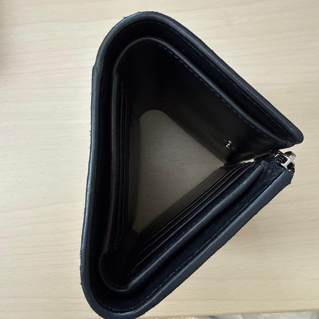 JIMMY CHOO ブラックレザー三つ折り財布