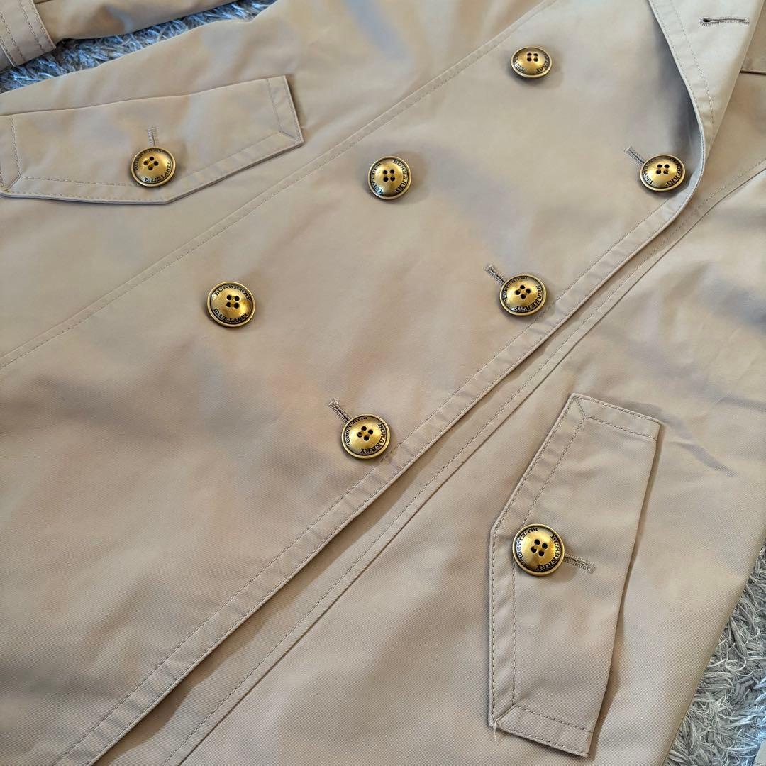 【サイズ36】BURBERRYバーバリー トレンチコート ノバチェック 金ボタン