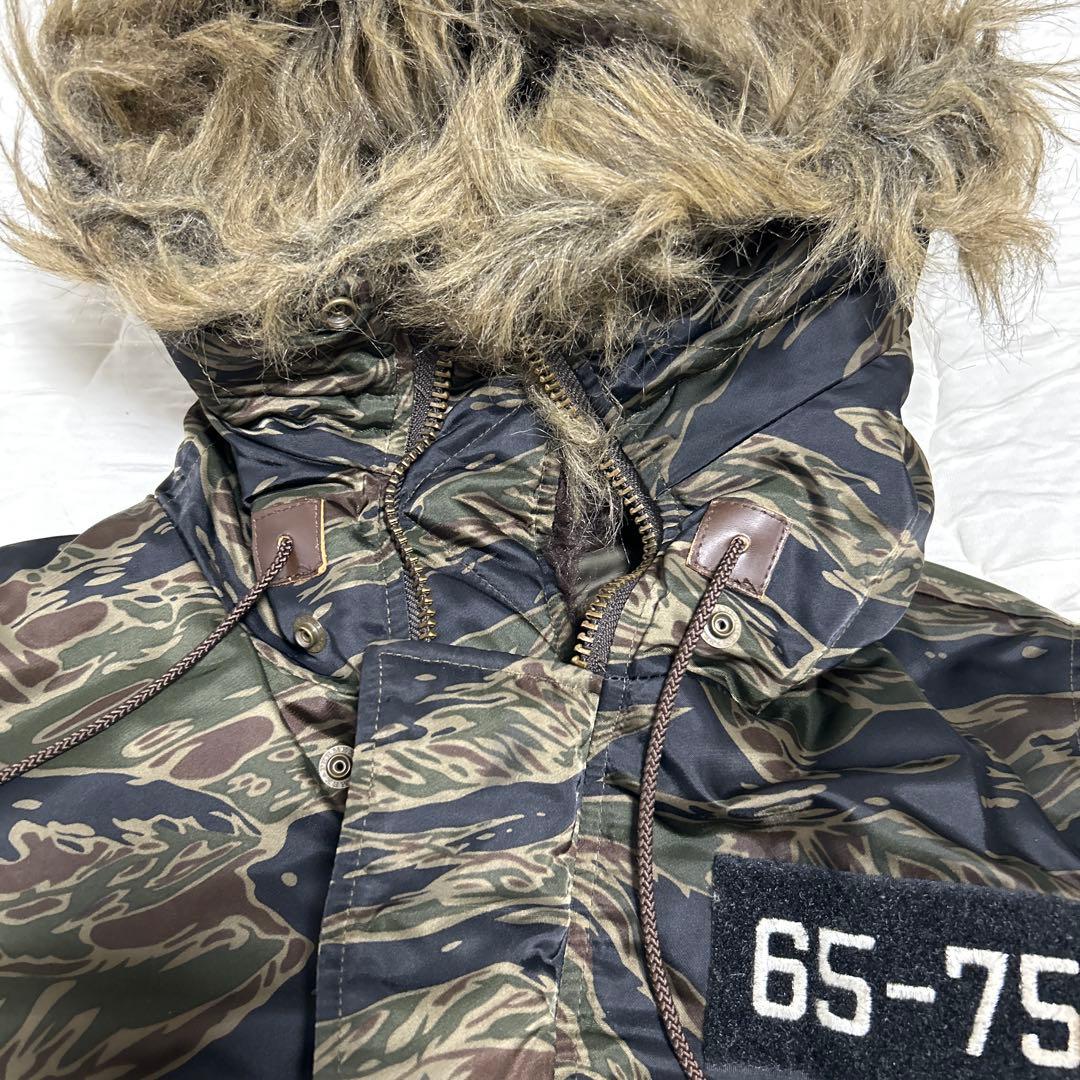 Hysteric Glamour迷彩色ファー付きミリタリージャケット
