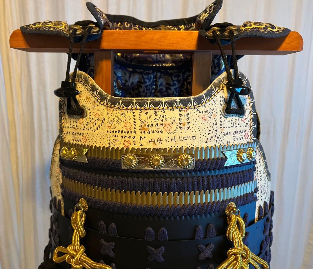 【hiro】日本甲冑 等身大 ◎胴鎧◎ 【掛紺糸威　黒胴当世具足】