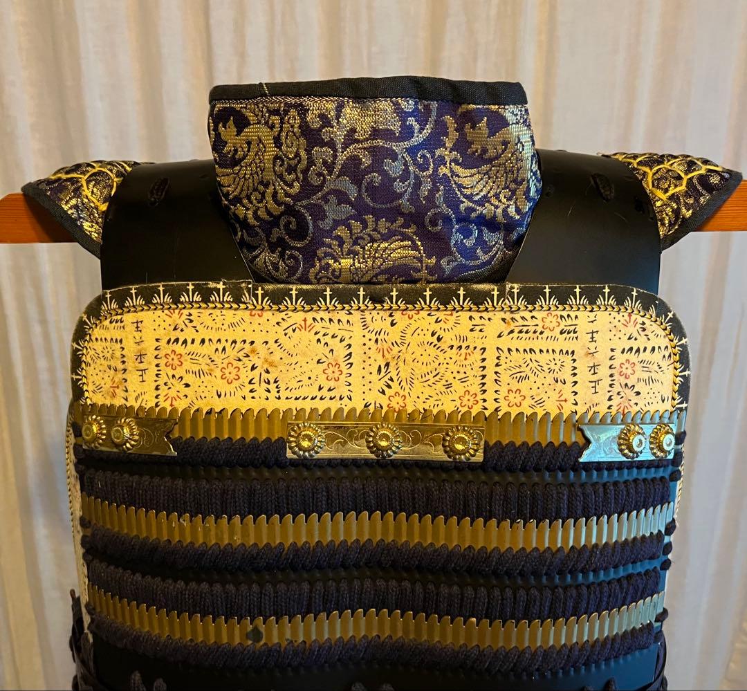 【hiro】日本甲冑 等身大 ◎胴鎧◎ 【掛紺糸威　黒胴当世具足】