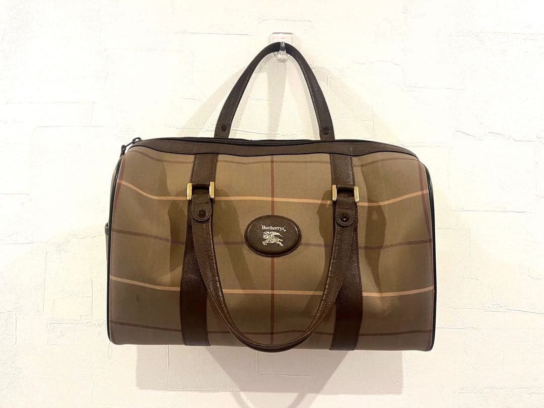 BURBERRY バーバリー ボストンバッグ ノバチェック ハンドバッグ