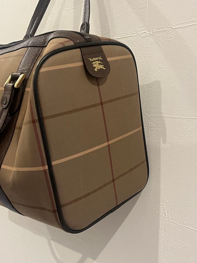 BURBERRY バーバリー ボストンバッグ ノバチェック ハンドバッグ