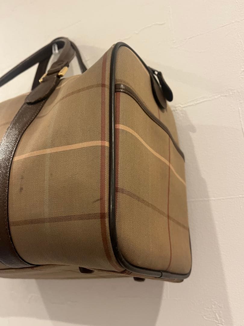 BURBERRY バーバリー ボストンバッグ ノバチェック ハンドバッグ