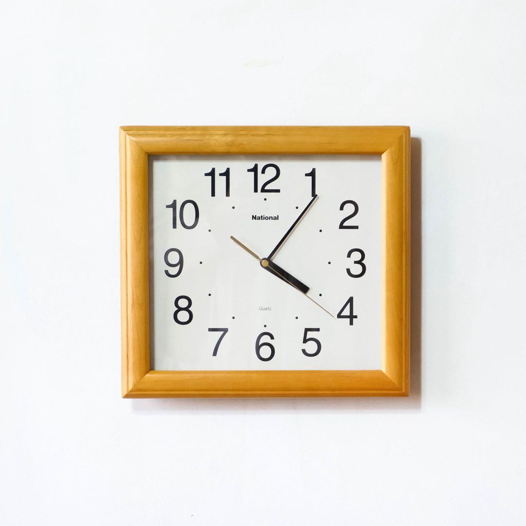 掛け時計　ポストモダン　ミッドセンチュリー　ヴィンテージ　national