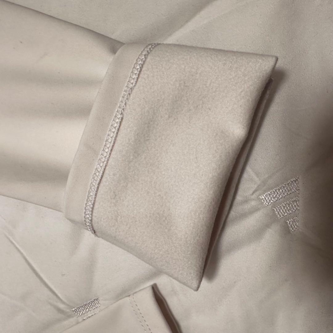 キルト生地　長袖モックネック　極暖　秋冬　真冬　防風　裏起毛　税込17,600