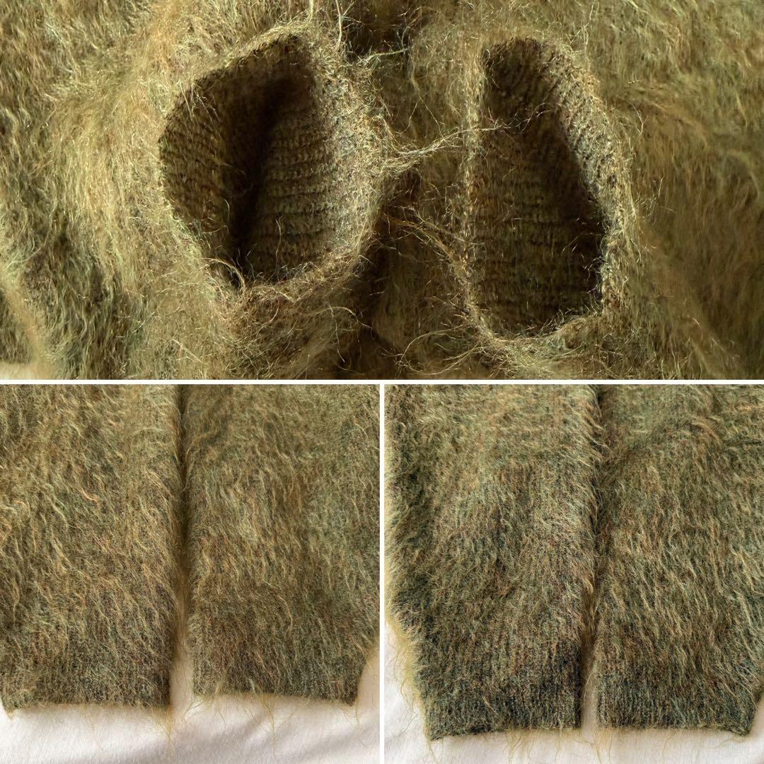 完売 Lemontea tokyo FRAGILE シャギー モヘアカーディガン