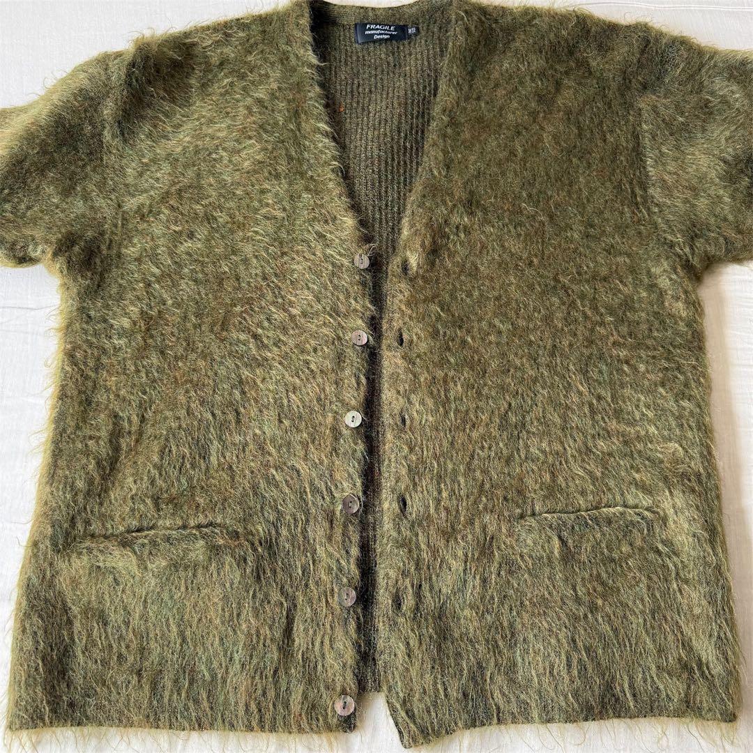 完売 Lemontea tokyo FRAGILE シャギー モヘアカーディガン