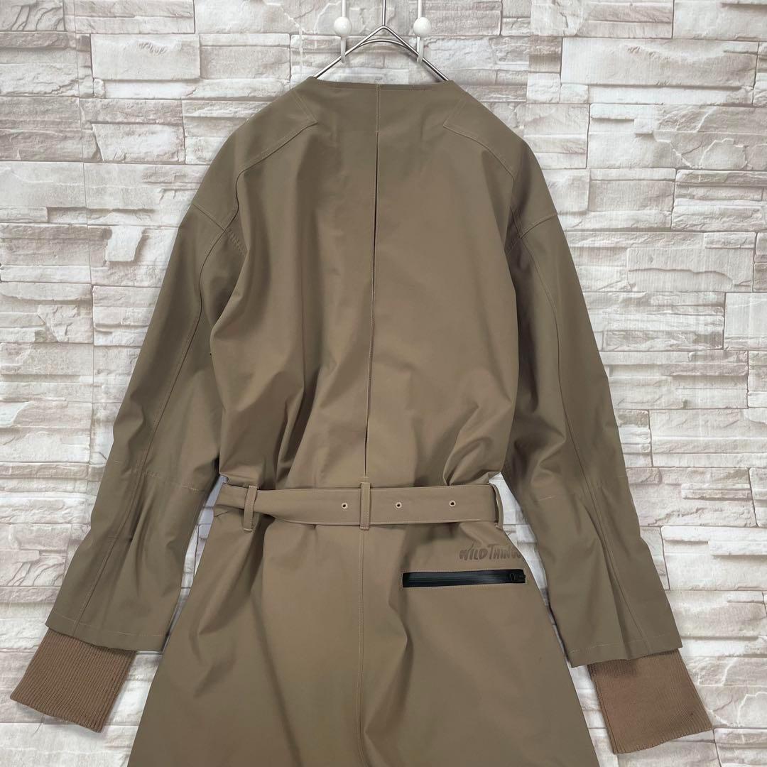 【美品】ワイルドシングス × ナガオヨシミ☆レイヤージャンプスーツ　ブラウン　M