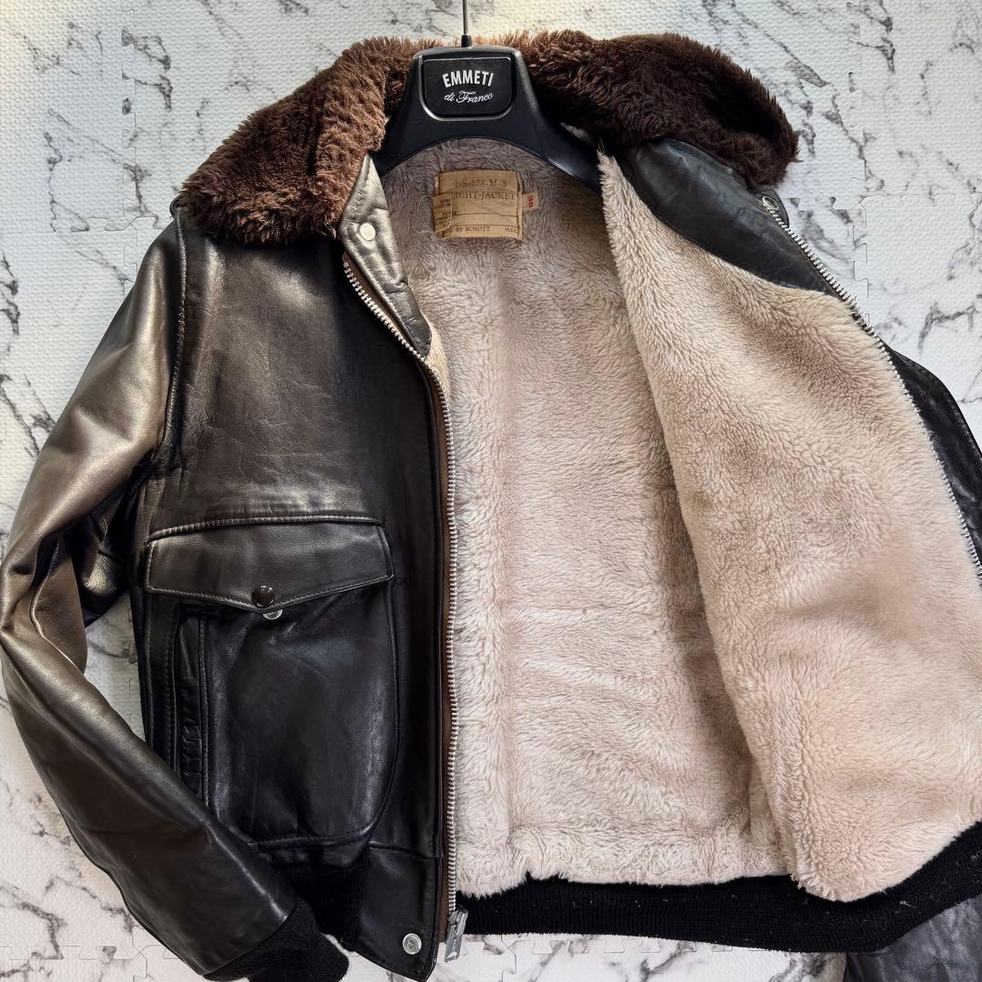 ショット　G-1 フライトジャケット　ヴィンテージ　TALONアルミジップ