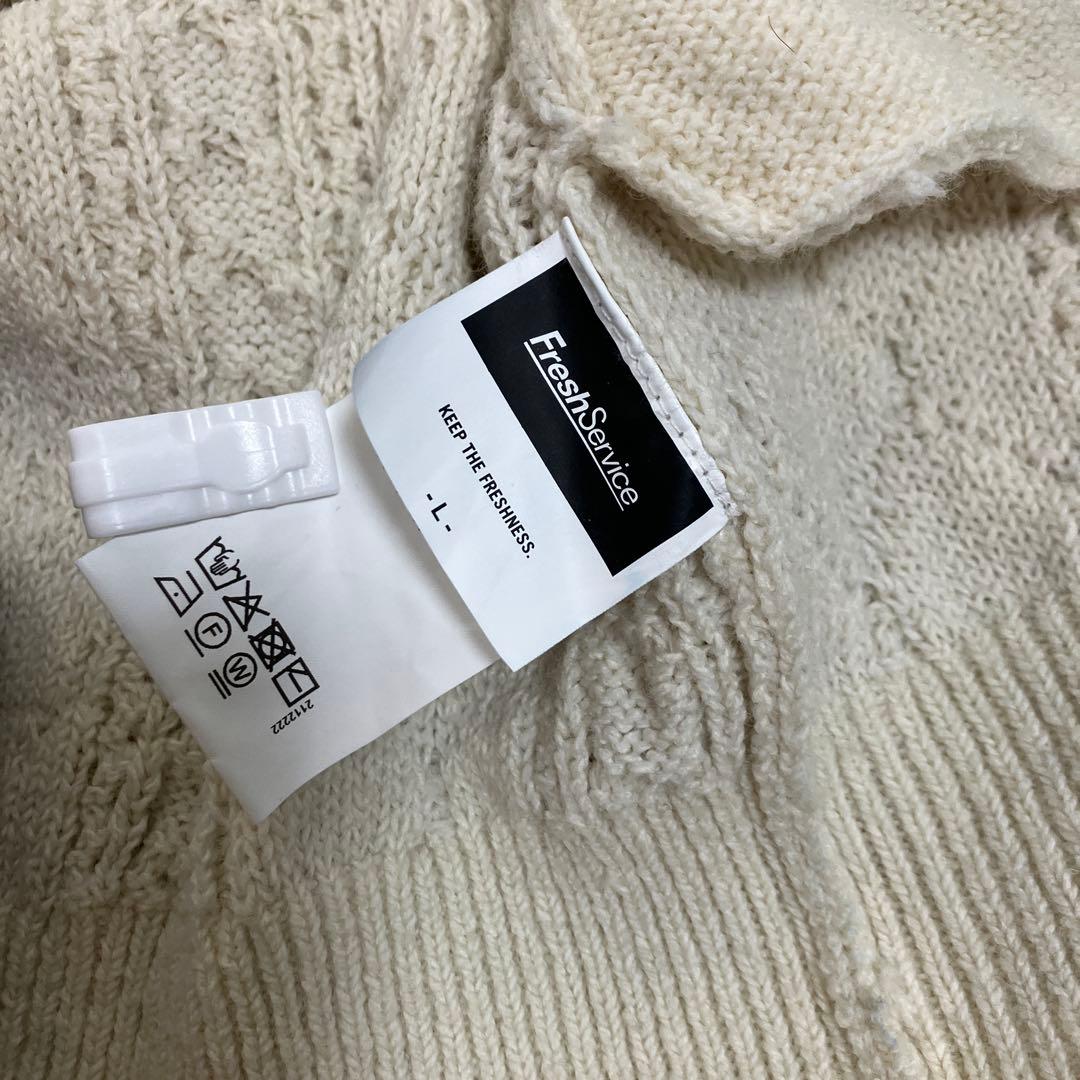 u*r様 FreshService フィッシャーマンジップアップ　ニット　Lサイ