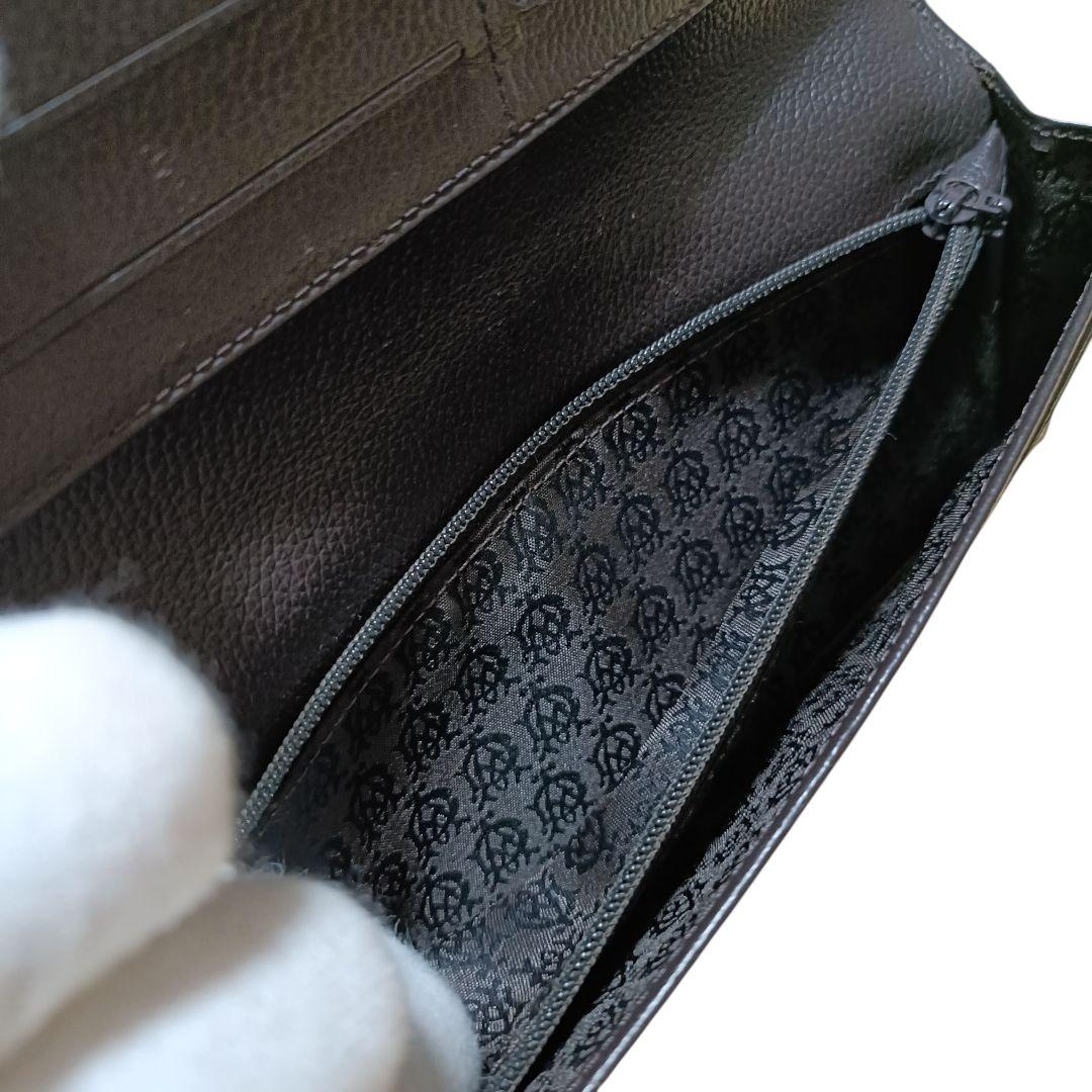 美品 dunhill ダンヒル 長財布　ウィンザー PVC レザー ブラウン