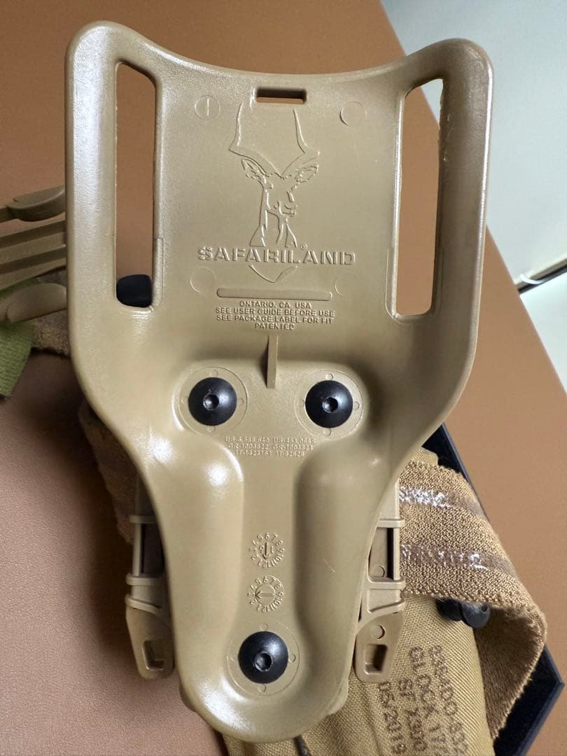 SAFARILAND GLOCK 17/22 ホルスター 実物　TAN 中古