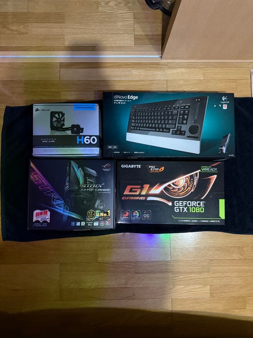 ASUS Z270F/GTX1080/CORSAIR H60等4点セット