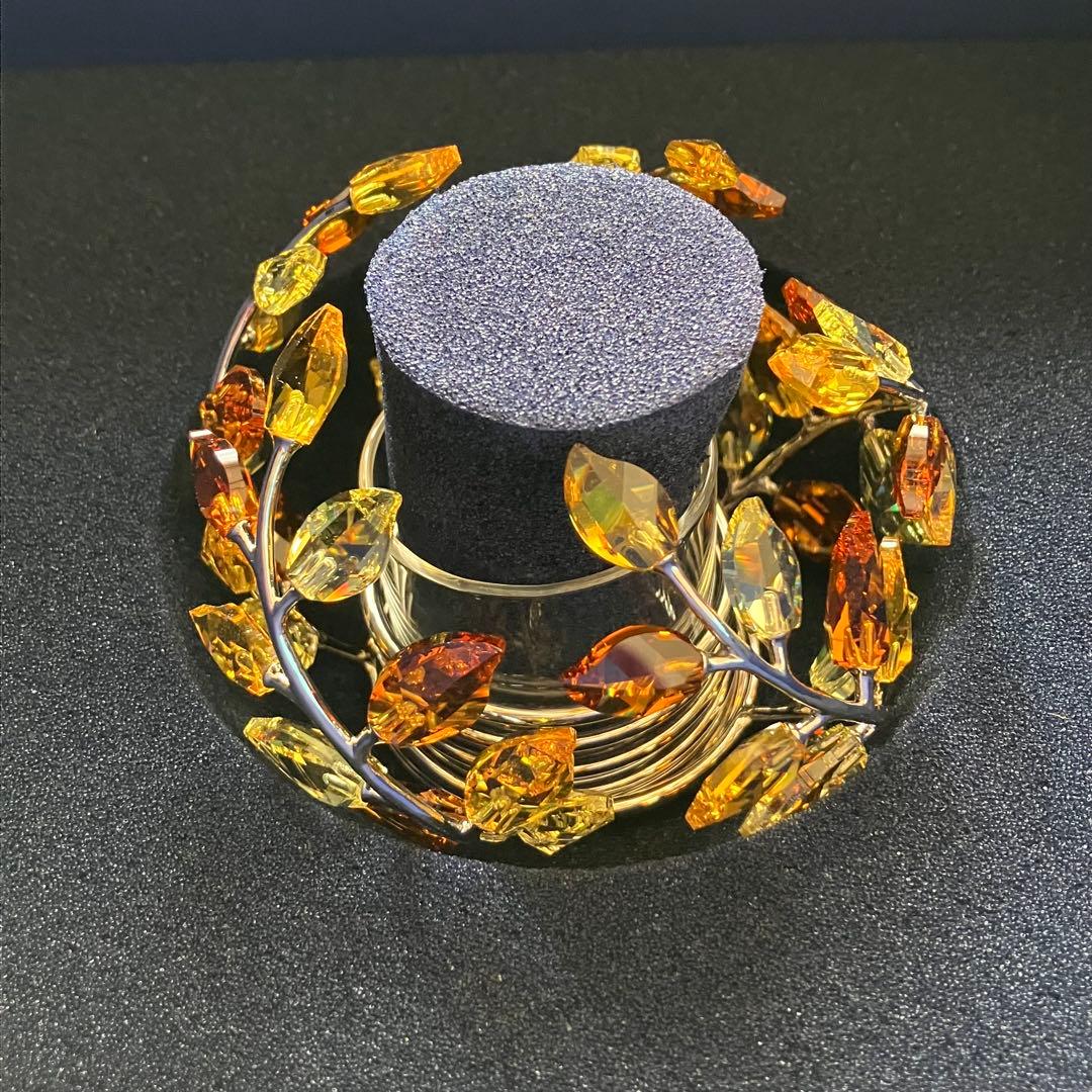 スワロフスキー 置物　キャンドルホルダー