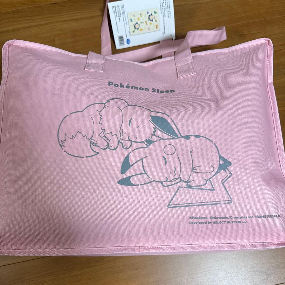 ポケモン スリープ シングルサイズ毛布 バッグ付き　ブランケット