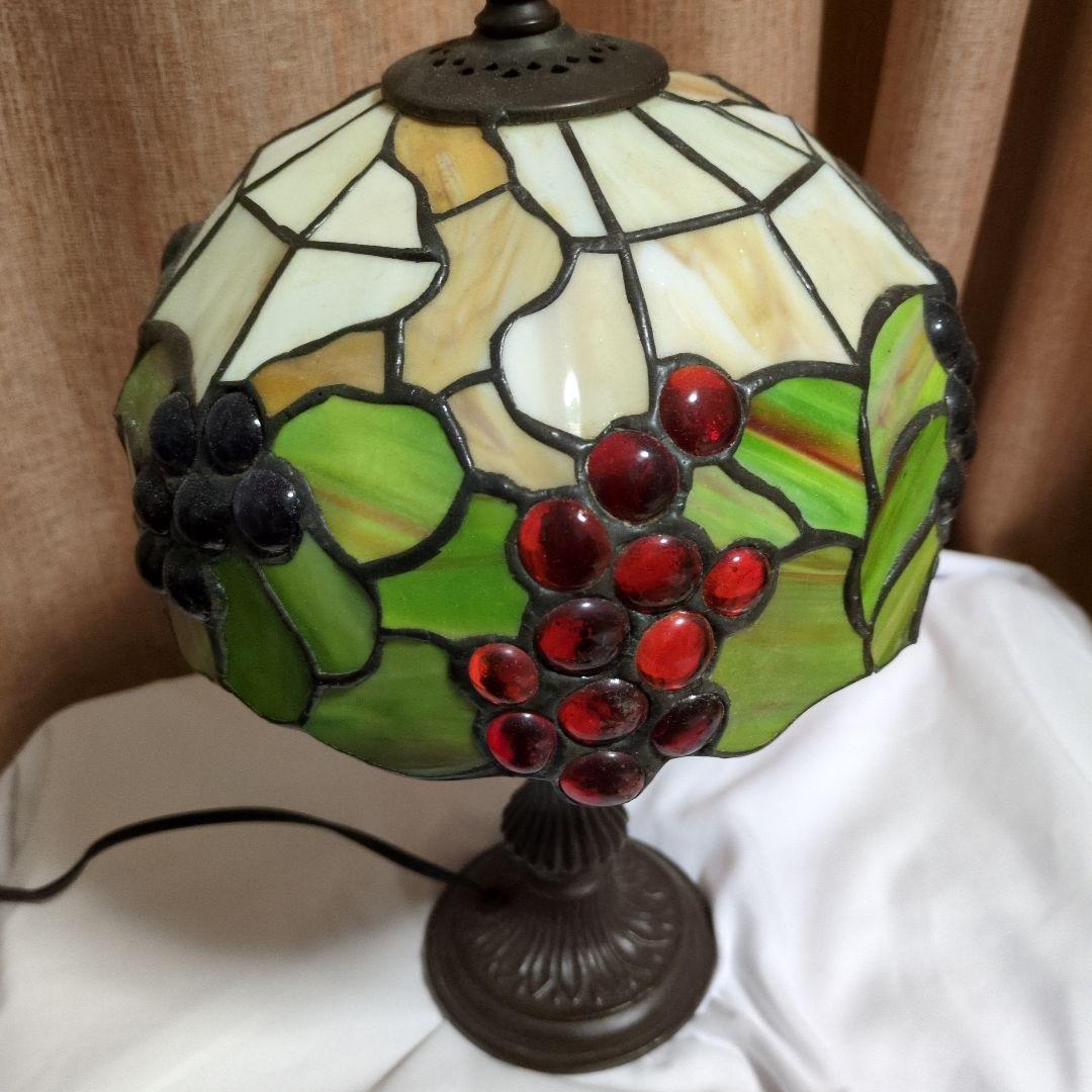 アンティーク レトロ ステンドグラスライト　葡萄