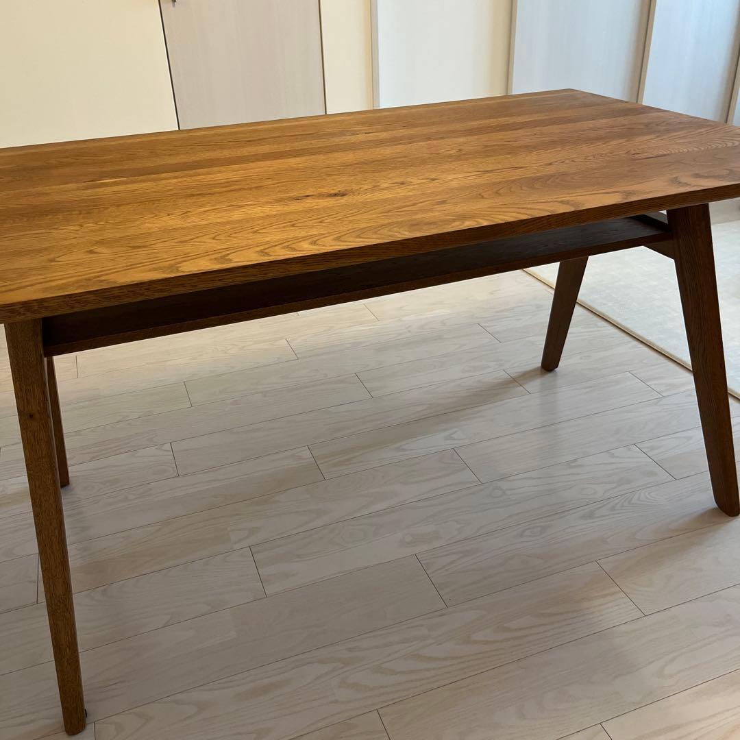unico ADDAY 木製 ダイニングテーブル 135cm
